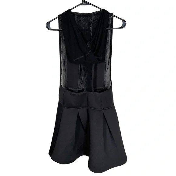 Nasty Gal Black Mesh Jump Shot Hoodie Dress - Picture 3 of 9